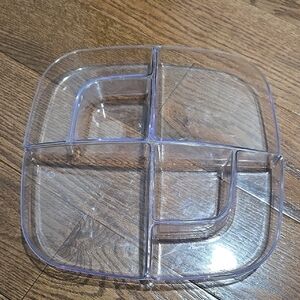 The Pampered Chef Clear Divided Serving Tray